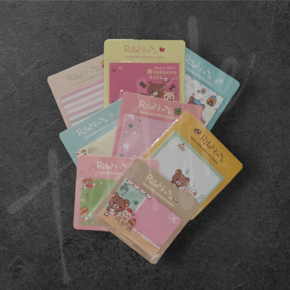 ⭐️3/$20⭐️ 8 Rilakkuma Sticky Note Pads - Picture 1 of 2
